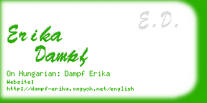 erika dampf business card